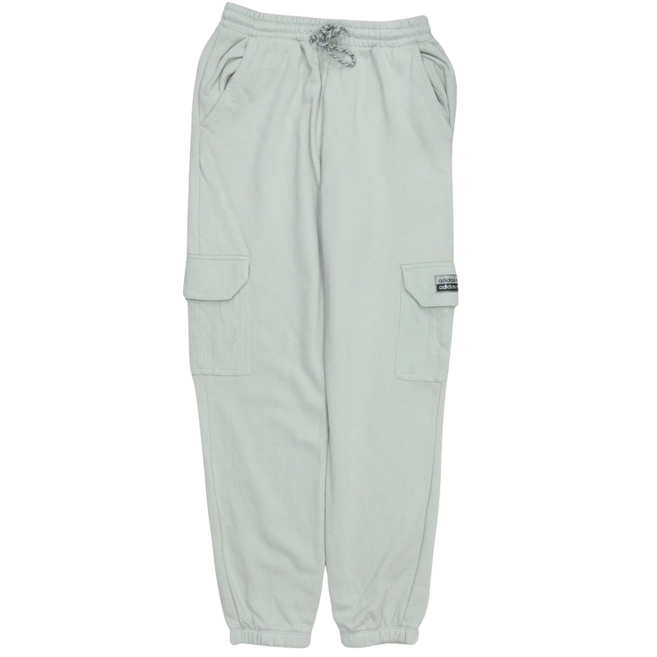Adidas Womens Grey Cargo Jogger Trousers Size 10 Fleece