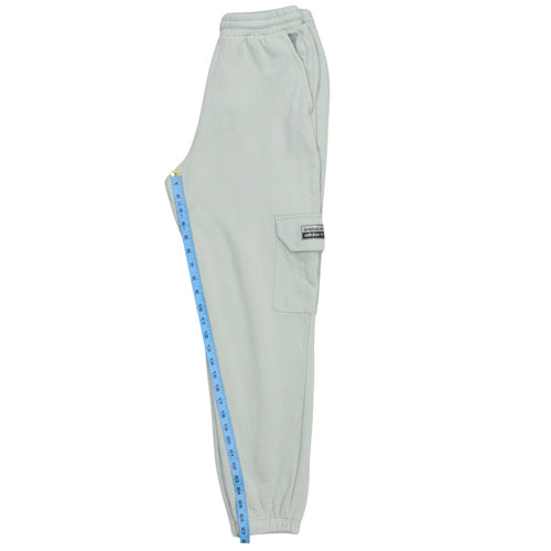 Adidas Womens Grey Cargo Jogger Trousers Size 10 Fleece