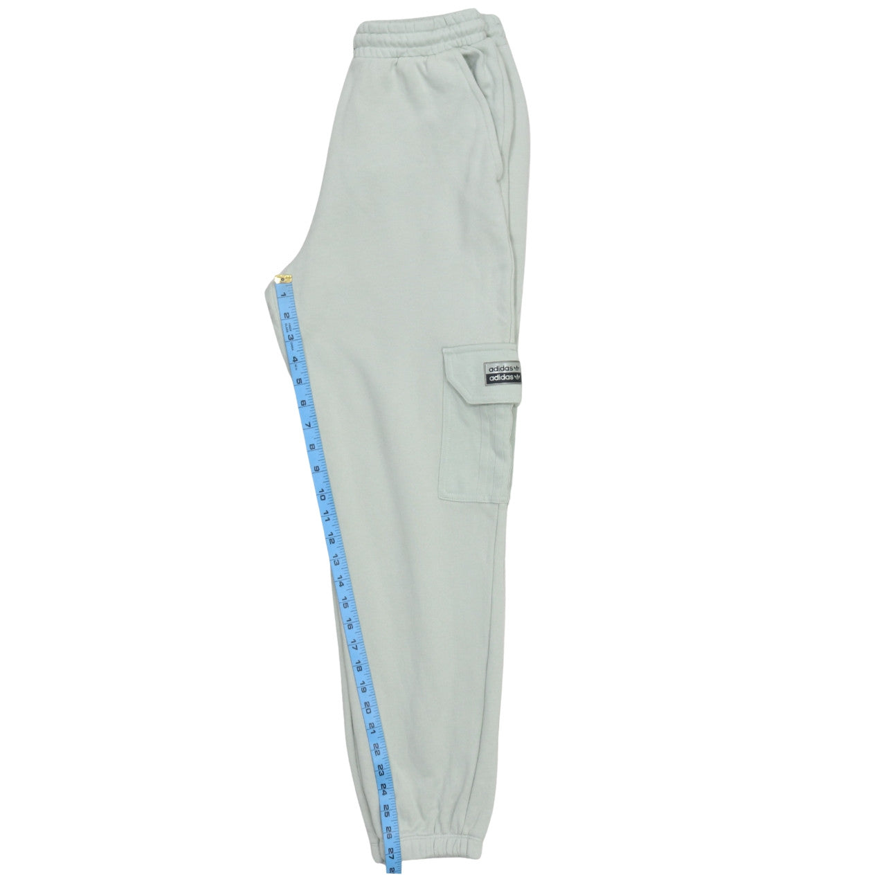 Adidas Womens Grey Cargo Jogger Trousers Size 10 Fleece