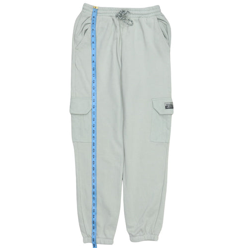 Adidas Womens Grey Cargo Jogger Trousers Size 10 Fleece