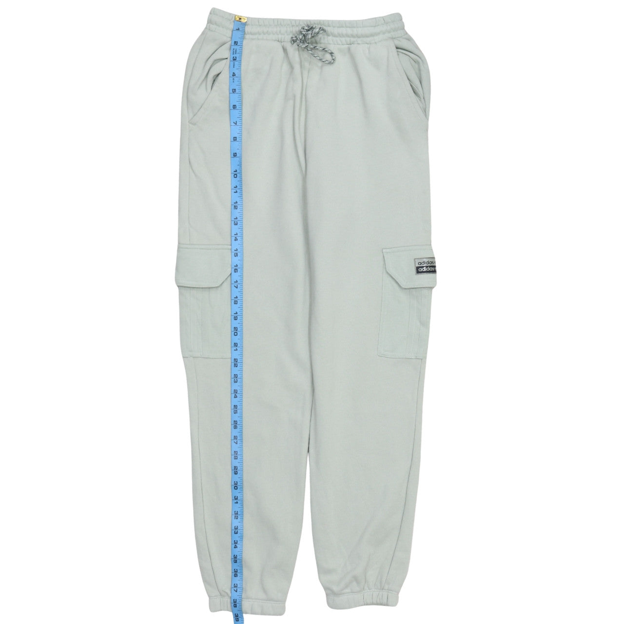 Adidas Womens Grey Cargo Jogger Trousers Size 10 Fleece