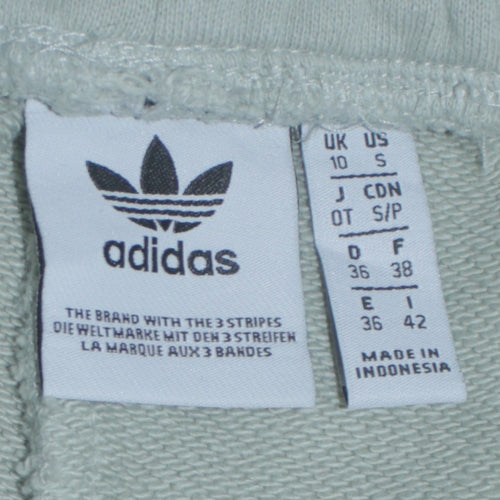 Adidas Womens Grey Cargo Jogger Trousers Size 10 Fleece