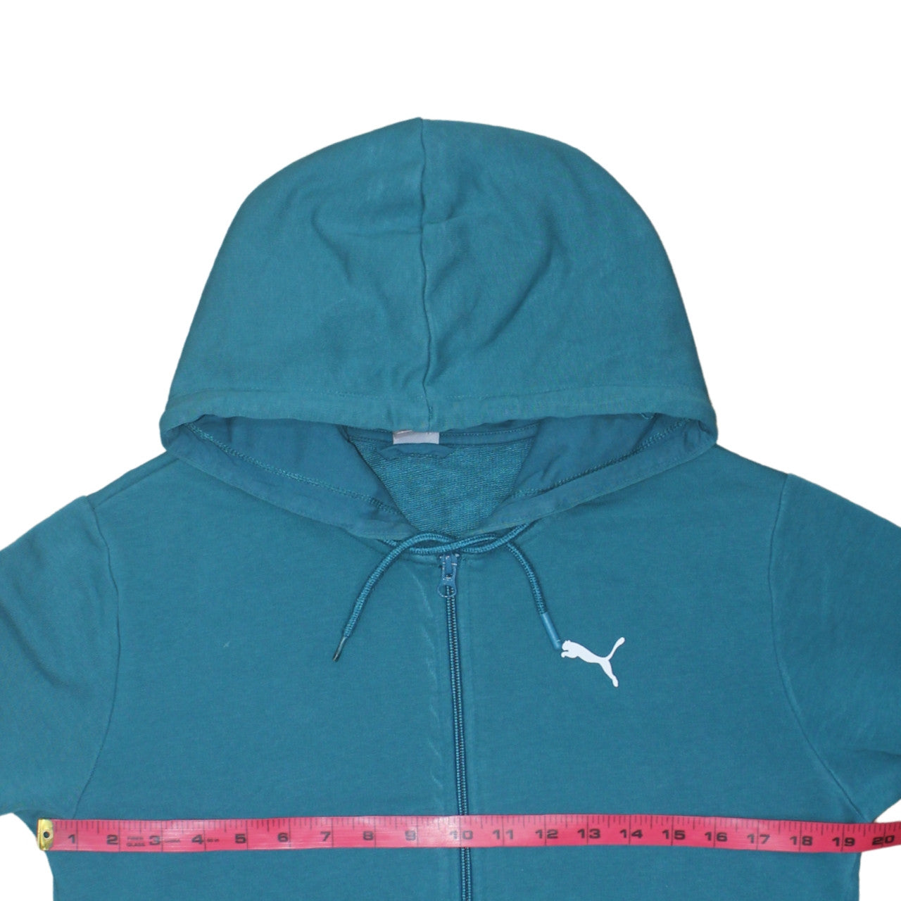 Puma Womens Blue Full Zip Hoodie Small Hooded Sweatshirt