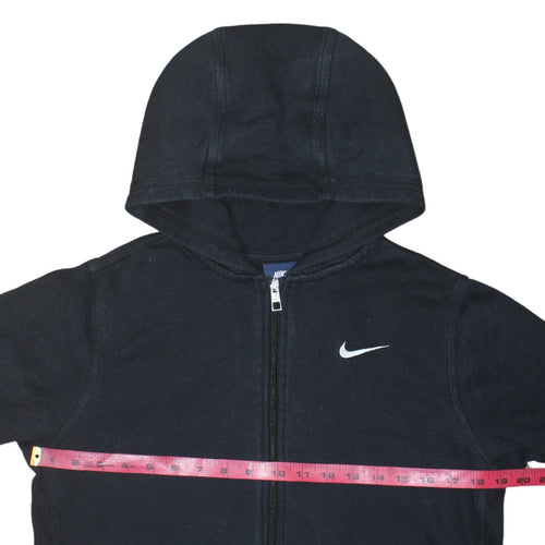 Nike Boys Black Full Zip Hoodie 13-15 Years Fleece Sweatshirt