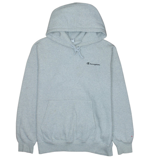 Champion Men's Grey 2XL Pullover Hoodie Fleece Logo Sweatshirt