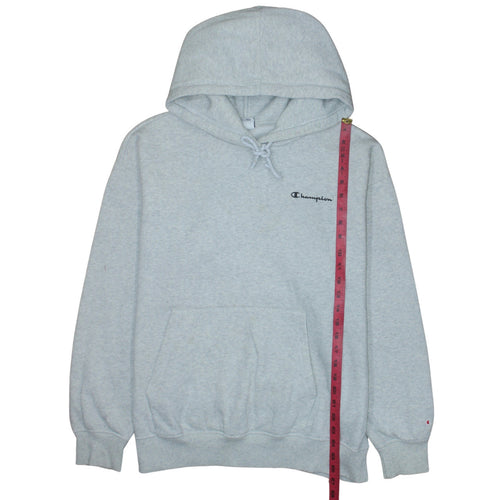 Champion Men's Grey 2XL Pullover Hoodie Fleece Logo Sweatshirt