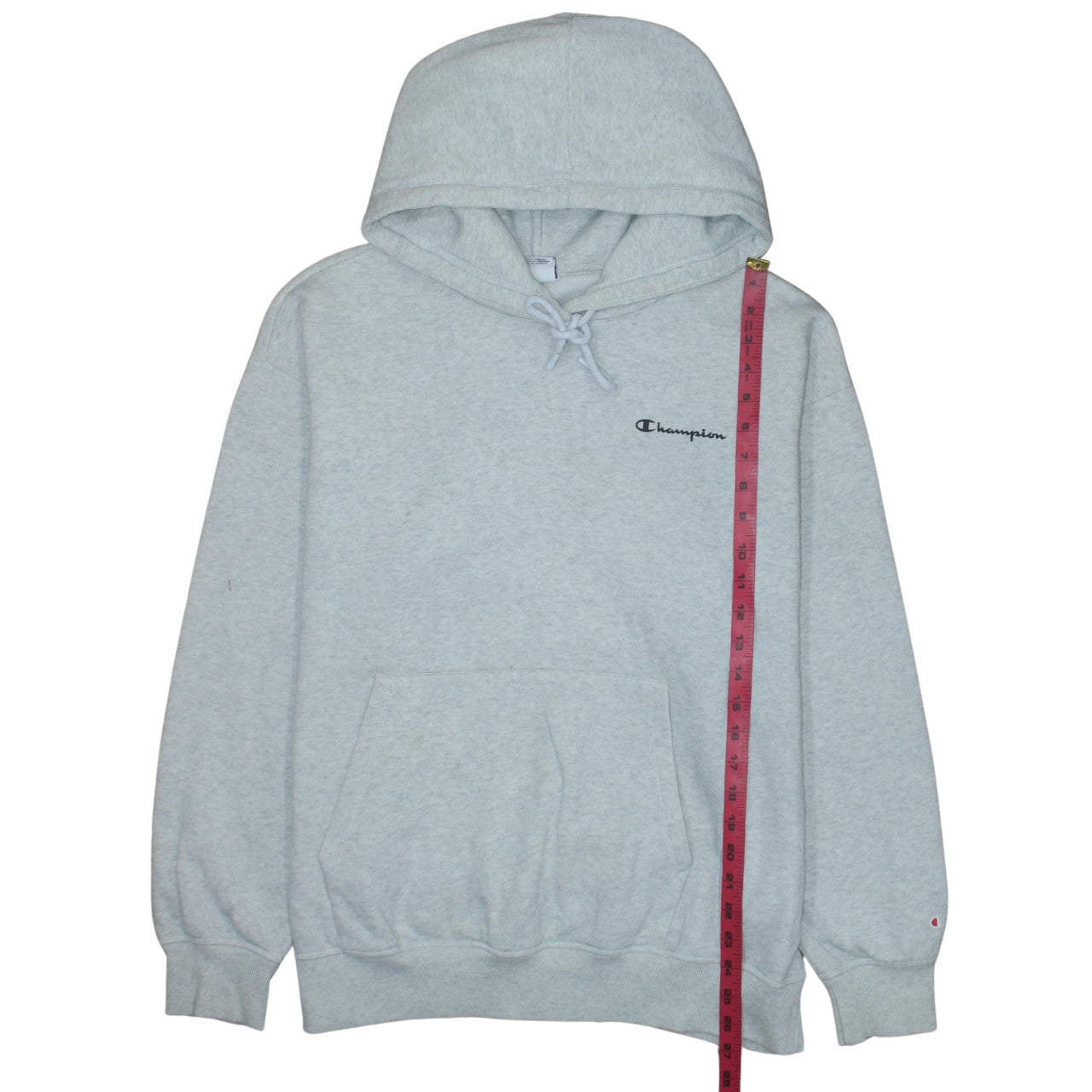 Champion Men's Grey 2XL Pullover Hoodie Fleece Logo Sweatshirt