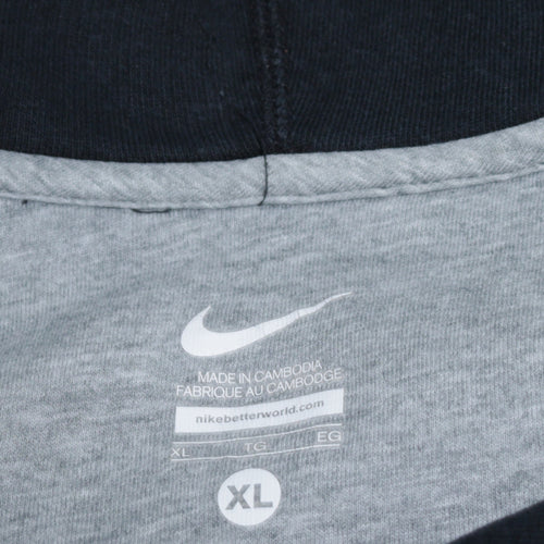 Nike Men's Black XL Full Zip Fleece Hoodie Sweatshirt