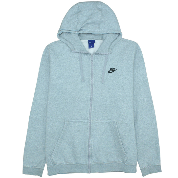 Nike Men's Grey Full Zip Hoodie XL Sportswear Fleece Sweatshirt