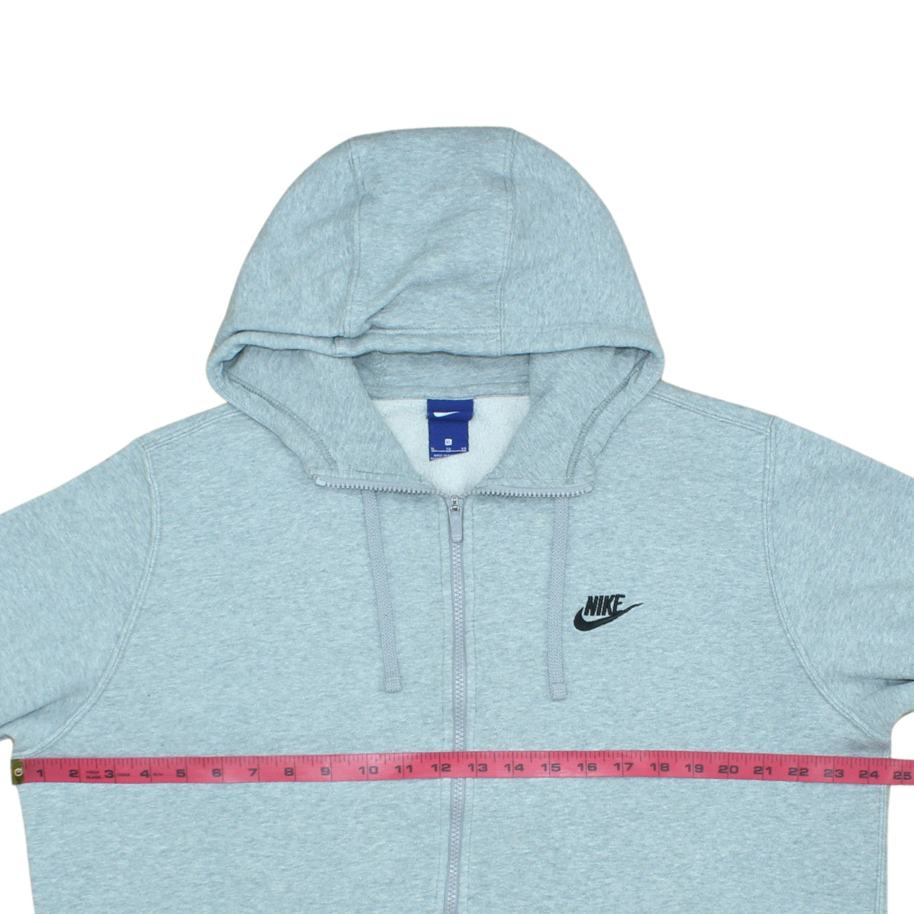 Nike Men's Grey Full Zip Hoodie XL Sportswear Fleece Sweatshirt