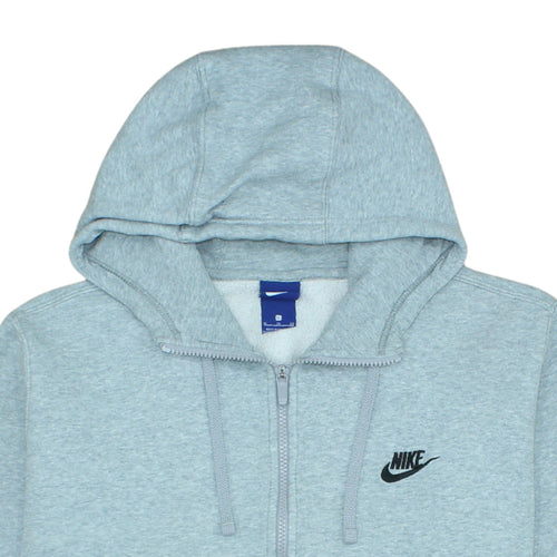 Nike Men's Grey Full Zip Hoodie XL Sportswear Fleece Sweatshirt
