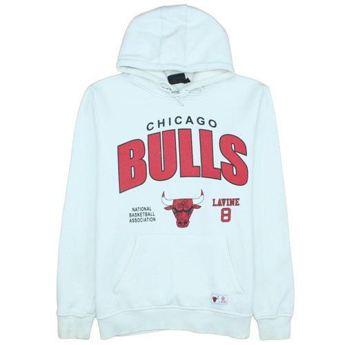 Primark NBA Men’s White Chicago Bulls Hoodie XL Pullover Sweatshirt