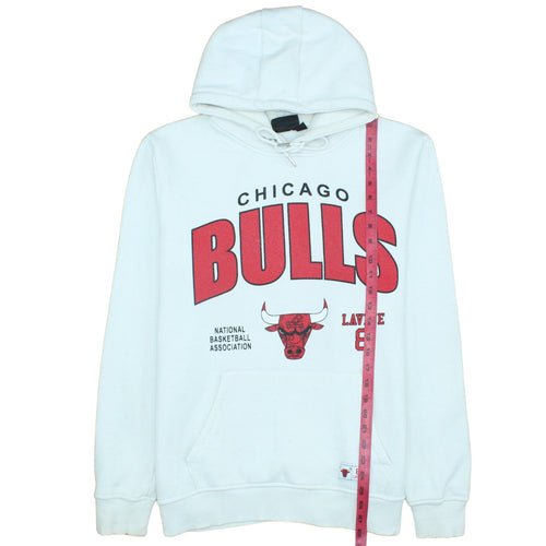 Primark NBA Men’s White Chicago Bulls Hoodie XL Pullover Sweatshirt