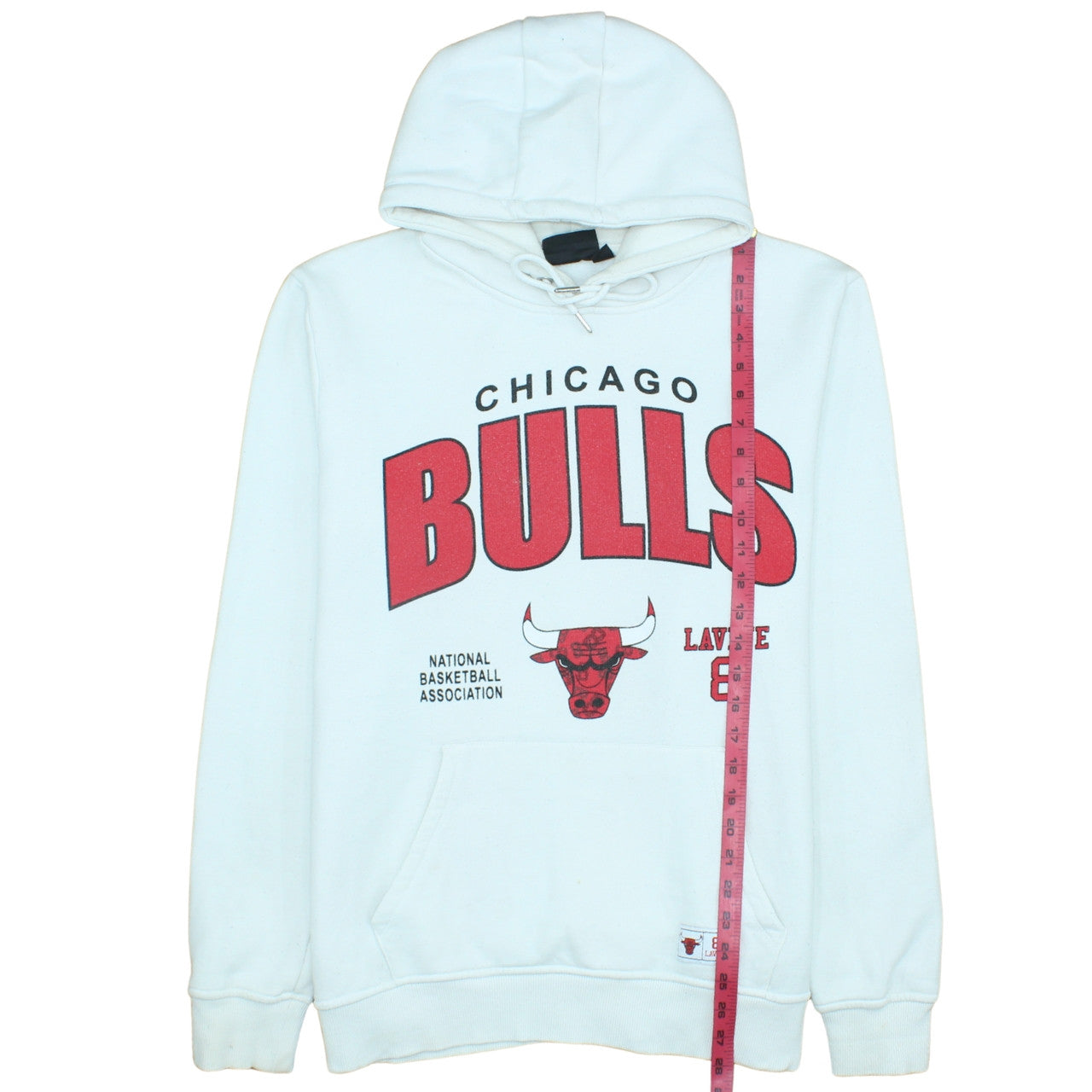 Primark NBA Men’s White Chicago Bulls Hoodie XL Pullover Sweatshirt