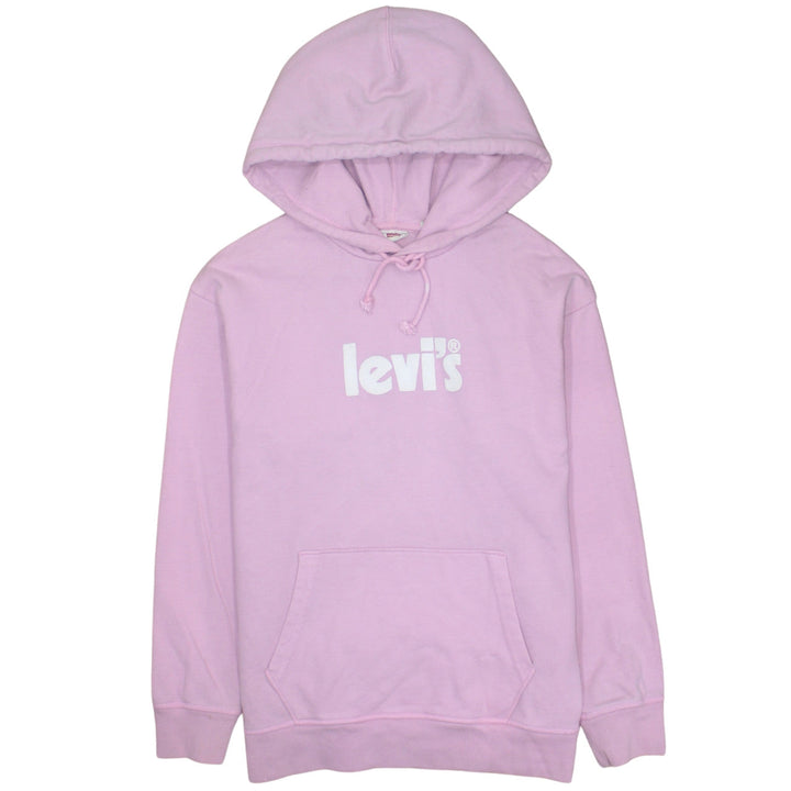 Levi's Women Pink XS Pullover Hoodie with Logo Print