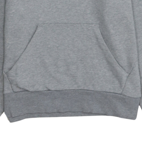 Puma Women Grey Logo Pullover Hoodie Size 16 XL Casual Sportswear