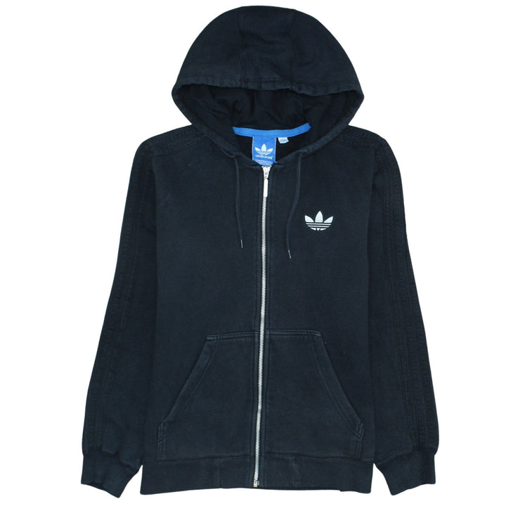 Adidas Womens Black Full Zip Hoodie Small Hooded Sweatshirt