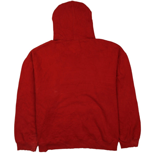 Tommy Hilfiger Mens Red 2XL Pullover Hoodie with Logo and Drawstring