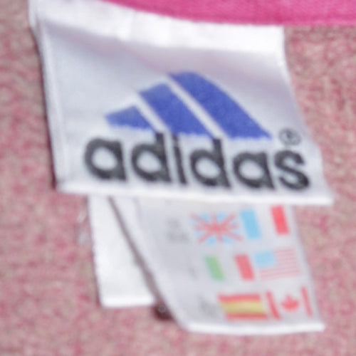 Adidas Womens Burgundy Sweatshirt M Cotton Crew Neck Pullover
