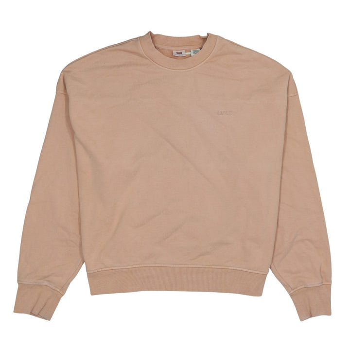 Levi's Womens Beige Crew Neck Pullover Sweatshirt Size L