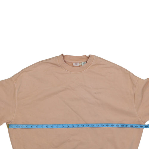 Levi's Womens Beige Crew Neck Pullover Sweatshirt Size L