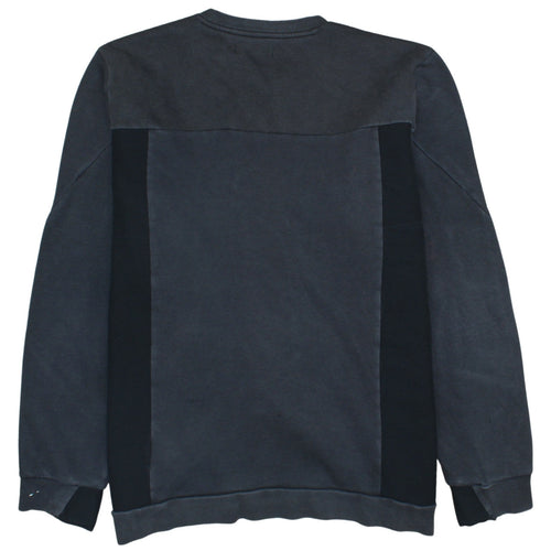 Adidas Men Black Crew Neck Long Sleeve Pullover Sweatshirt L