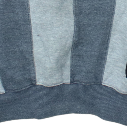 U.S. Polo Assn. Men's Grey Striped Crew Neck Sweatshirt M Regular Fit