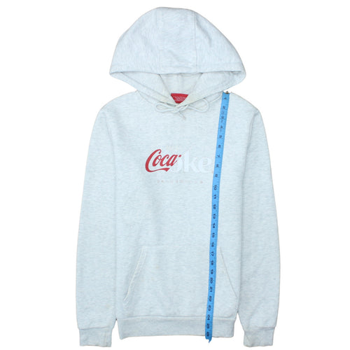 Primark Coca-Cola Women Grey Hoodie Small Pullover Hooded Sweatshirt
