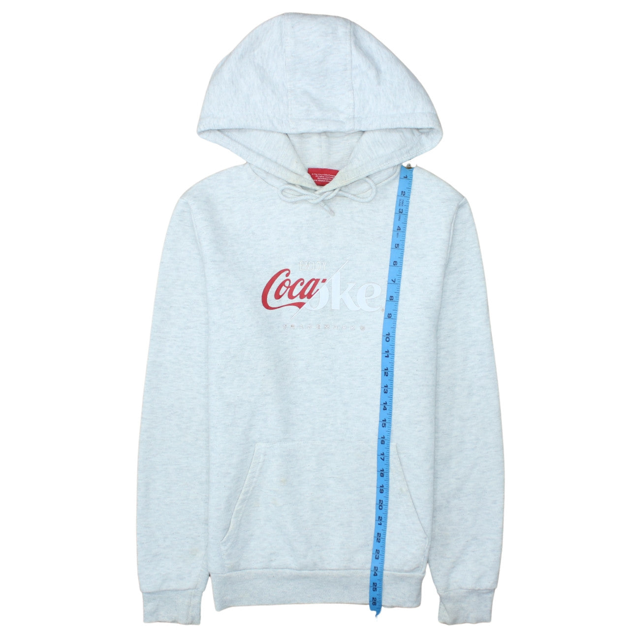 Primark Coca-Cola Women Grey Hoodie Small Pullover Hooded Sweatshirt