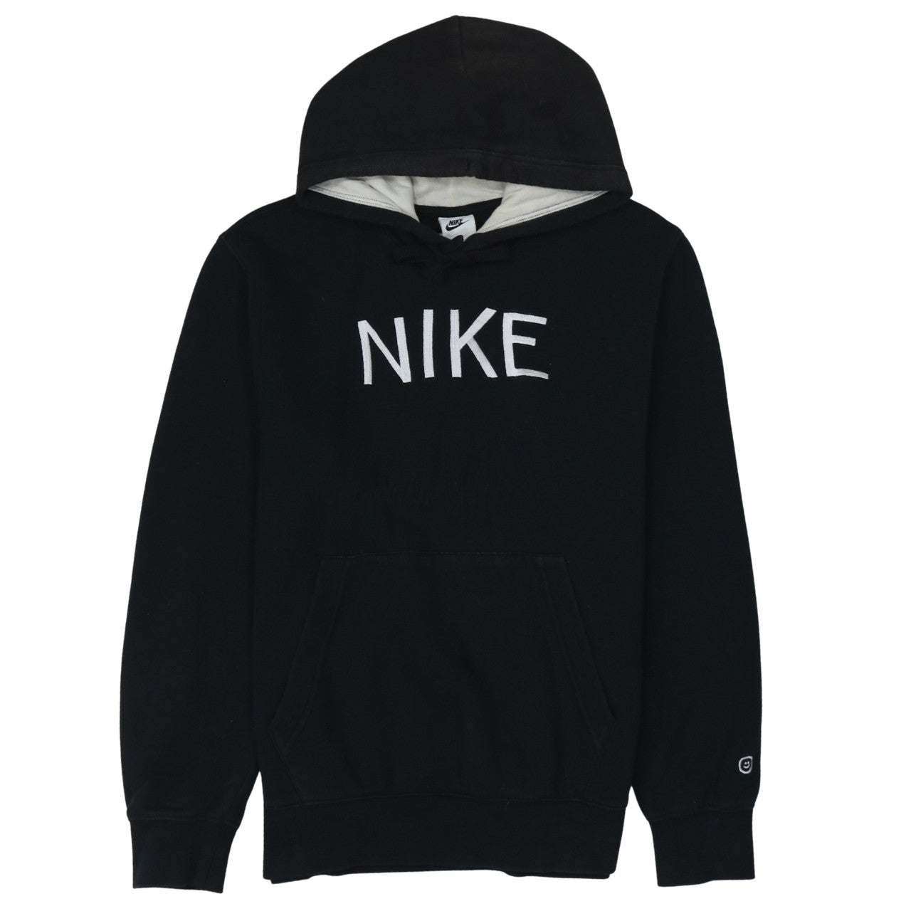 Nike Men's Black Small Pullover Hoodie with Embroidered Logo