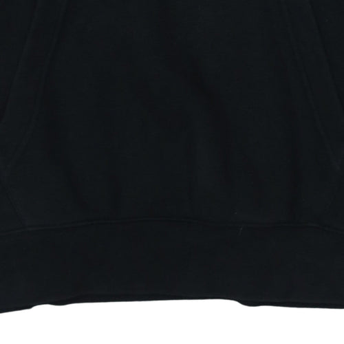 Nike Men's Black Small Pullover Hoodie with Embroidered Logo