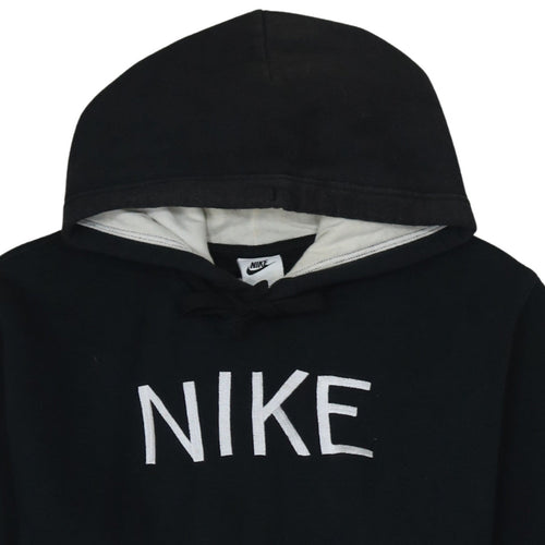 Nike Men's Black Small Pullover Hoodie with Embroidered Logo