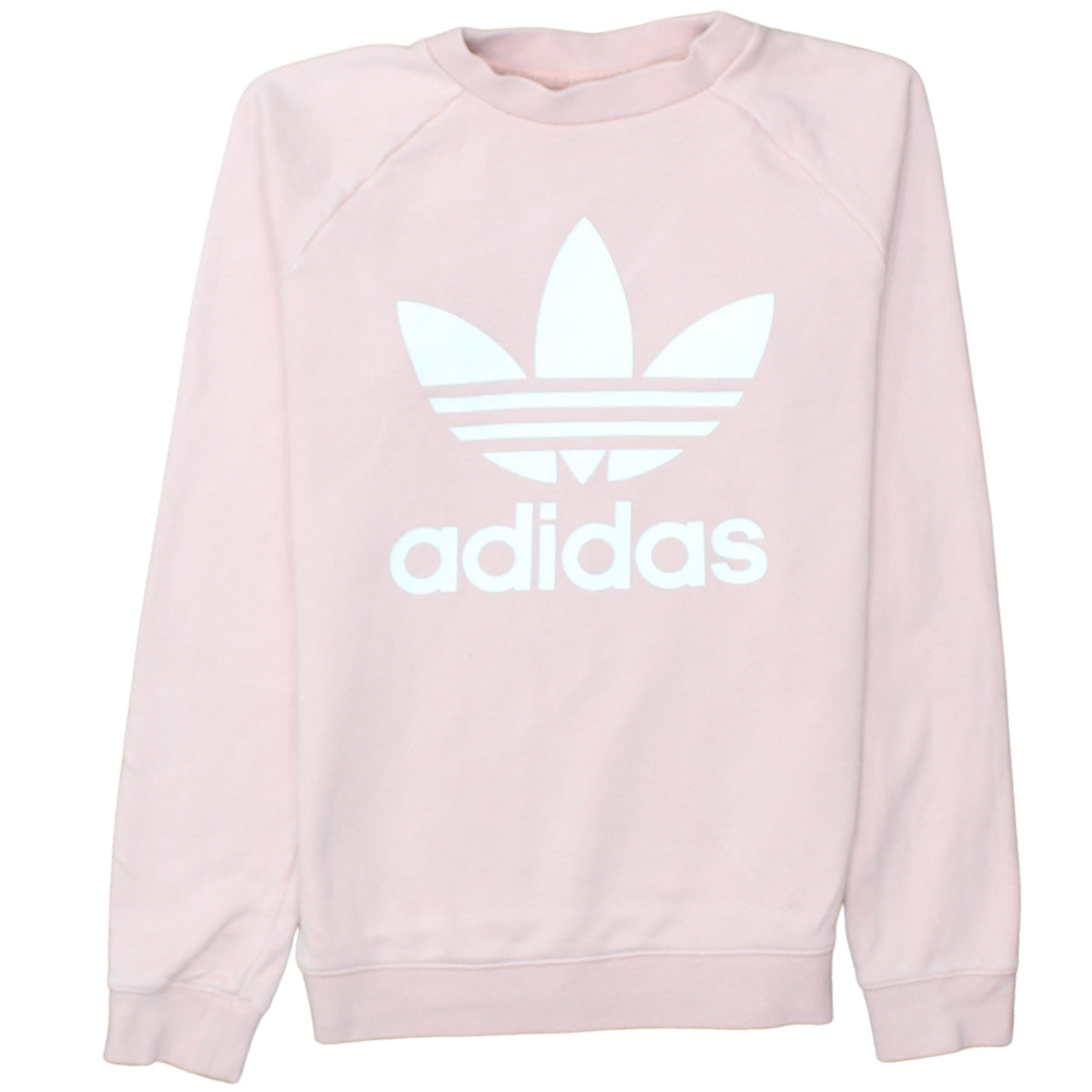 Adidas Womens Pink Crew Neck Logo Sweatshirt XS