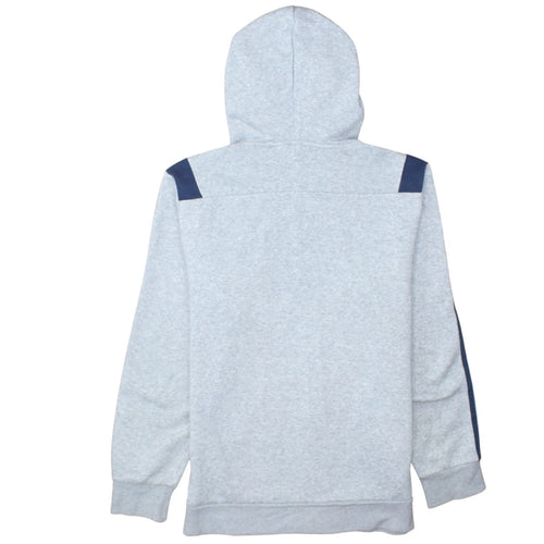 Adidas Men Grey Full Zip Hoodie M Classic Sports Style