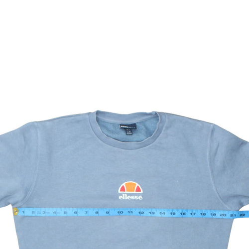 Ellesse Women's Blue Crew Neck Pullover Sweatshirt Size 10