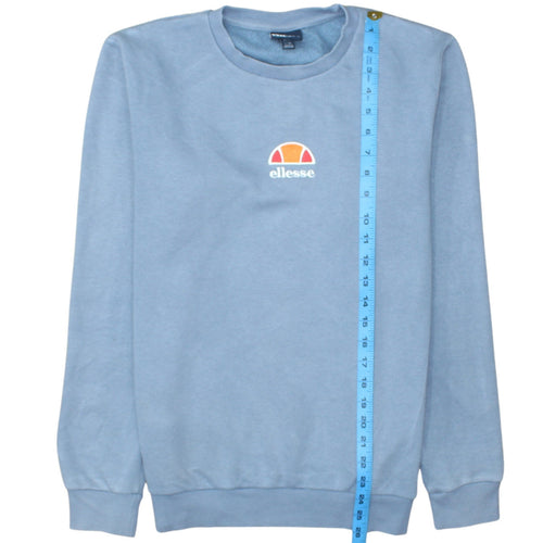 Ellesse Women's Blue Crew Neck Pullover Sweatshirt Size 10