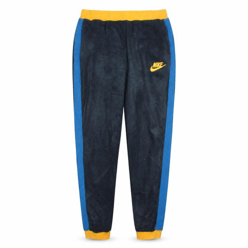 Nike Men's Black Blue Jogger Trousers L Regular Fit Fleece