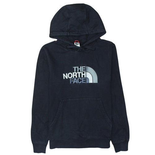 The North Face Men's Black Pullover Hoodie M Logo Fleece Sweatshirt