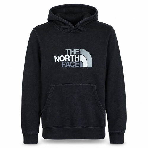 The North Face Men's Black Pullover Hoodie M Logo Fleece Sweatshirt