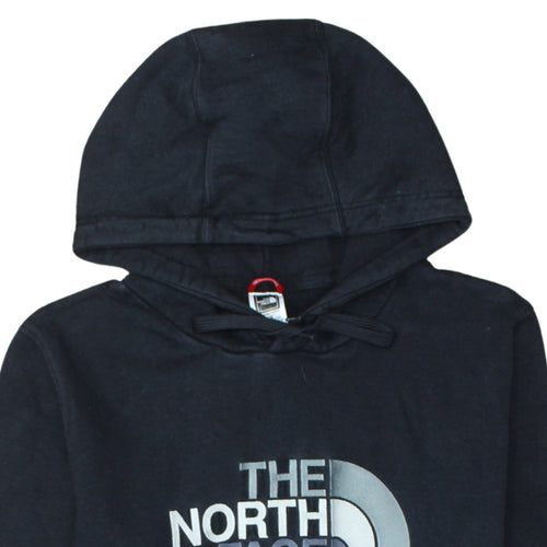 The North Face Men's Black Pullover Hoodie M Logo Fleece Sweatshirt