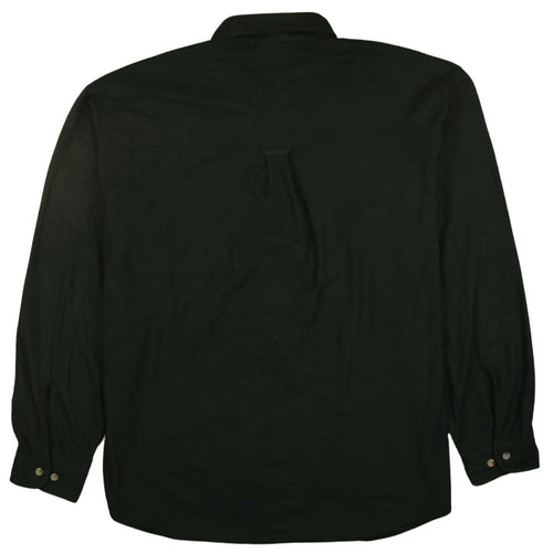 Columbia Men's Green Fleece Long Sleeve Button-Up Shirt L
