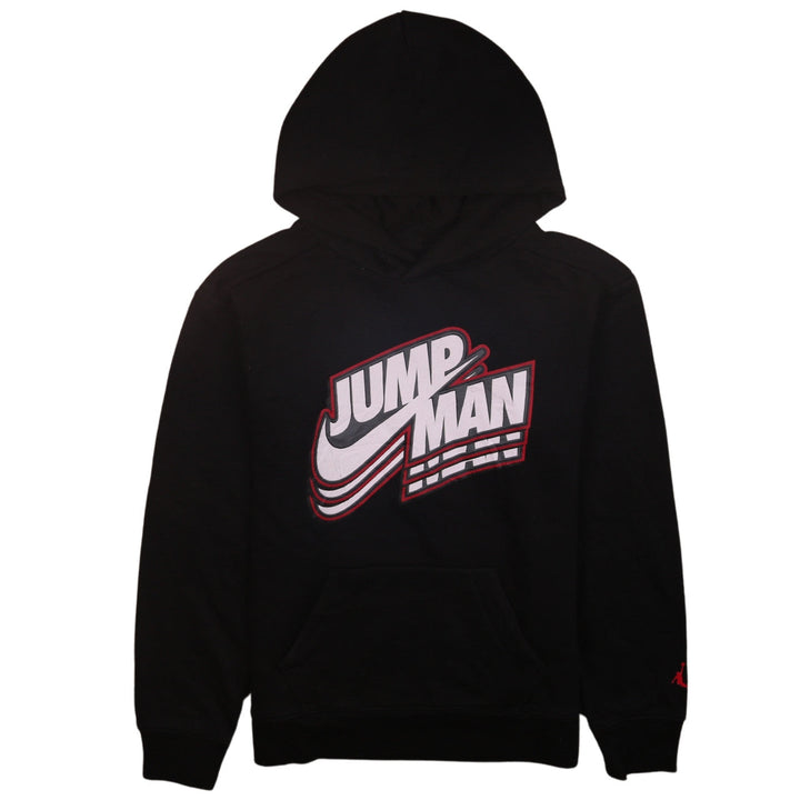 Jordan Boys Black Jumpman Pullover Hoodie 12-13 Years Fleece Sweatshirt