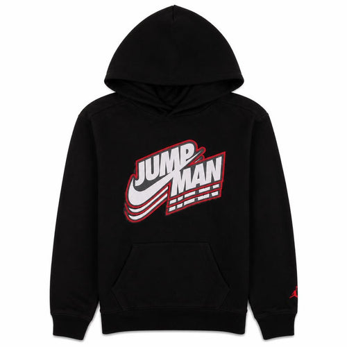 Jordan Boys Black Jumpman Pullover Hoodie 12-13 Years Fleece Sweatshirt