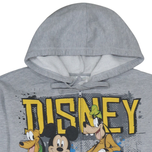 Disney Women's Grey Mickey & Friends Full Zip Hoodie Size M