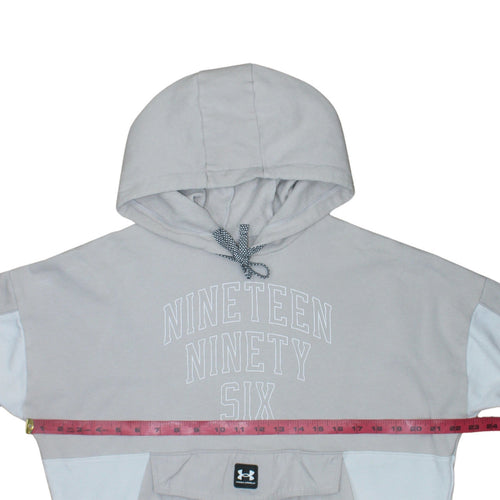 Under Armour Men's Beige Hooded Pullover Graphic Sweatshirt M