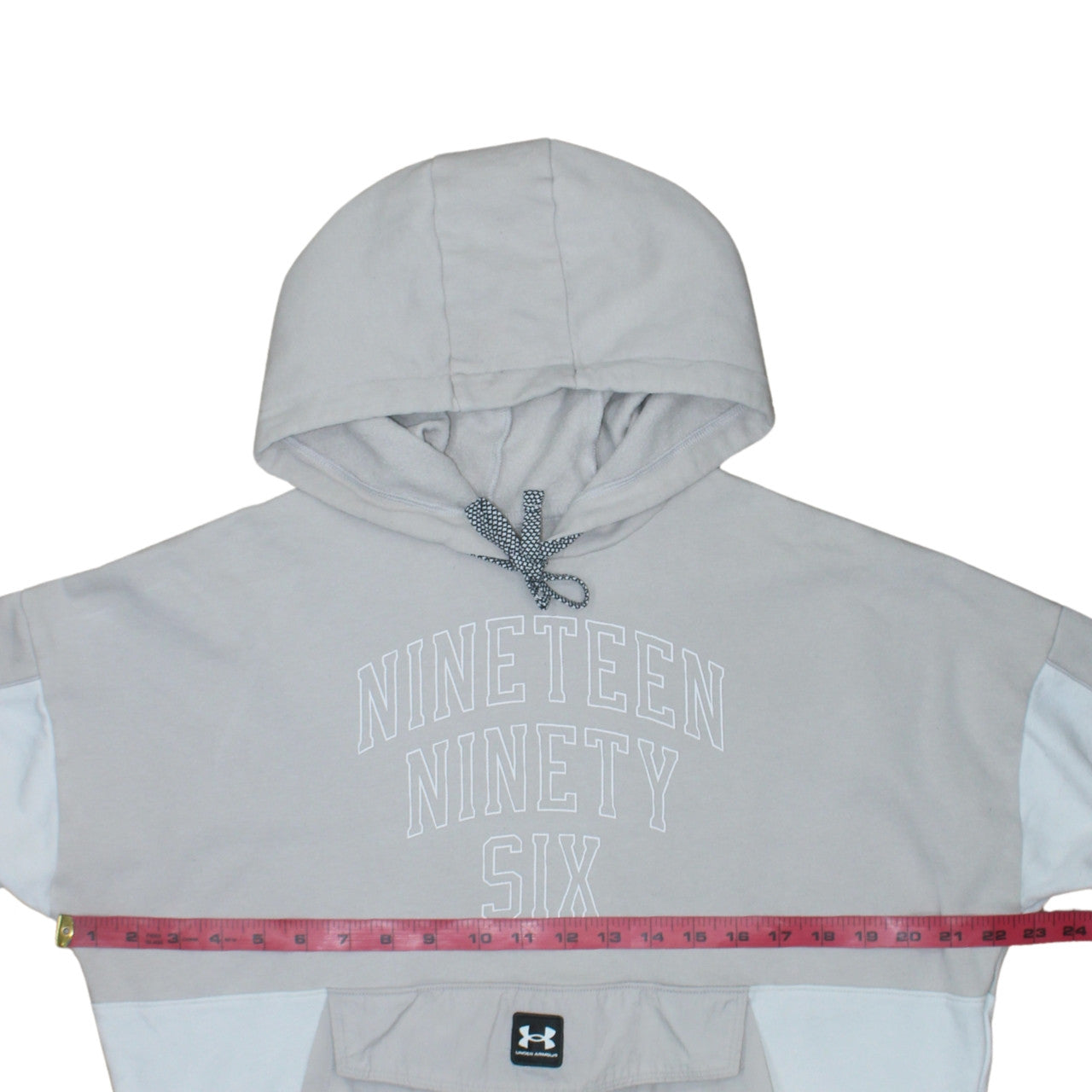Under Armour Men's Beige Hooded Pullover Graphic Sweatshirt M