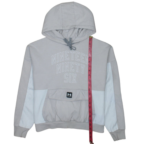 Under Armour Men's Beige Hooded Pullover Graphic Sweatshirt M
