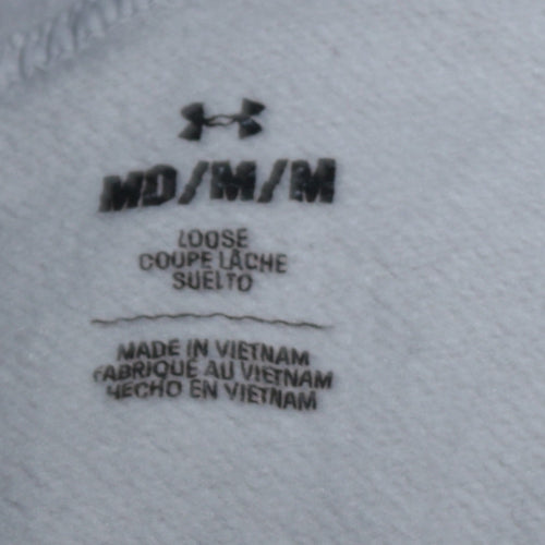Under Armour Men's Beige Hooded Pullover Graphic Sweatshirt M