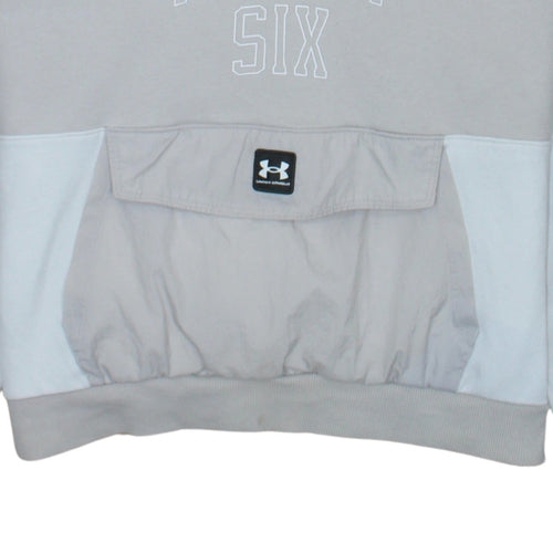 Under Armour Men's Beige Hooded Pullover Graphic Sweatshirt M