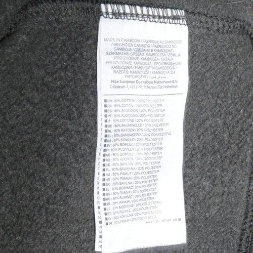 Nike Mens Grey Logo Crew Neck Sweatshirt Size M Regular Fit
